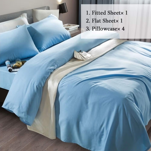 Luxury Blue Bedding Set - Picture 4 of 8